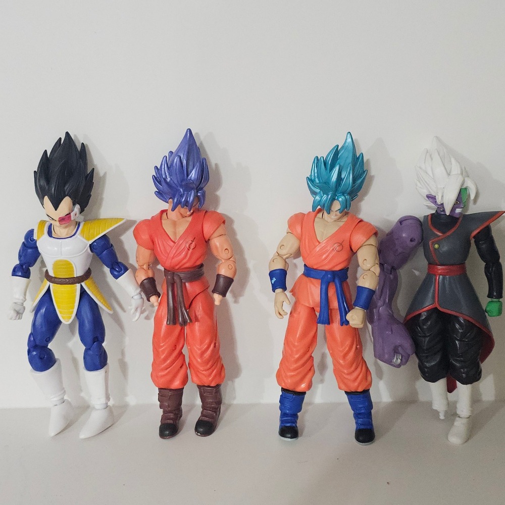 Dragon Ball Super Dragon Stars Figure Lot Vegeta Goku Fused Zamasu AS IS Parts